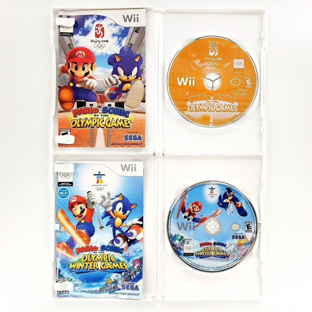 Mario & Sonic at the Olympic Games & Olympic Winter Games Nintendo Wii Complete